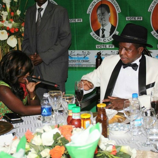 Dambisa Performs For President Edgar Lungu
