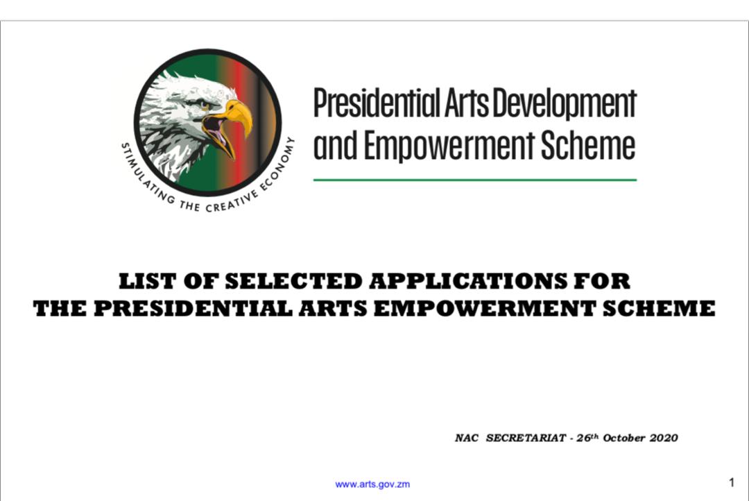 XYZ Entertainment, Goodlife Events and Various Zambian Entertainment Hubs Get Funding From The Government